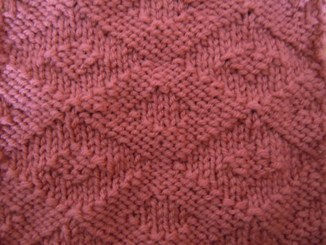 diamond eye knitting stitch pattern